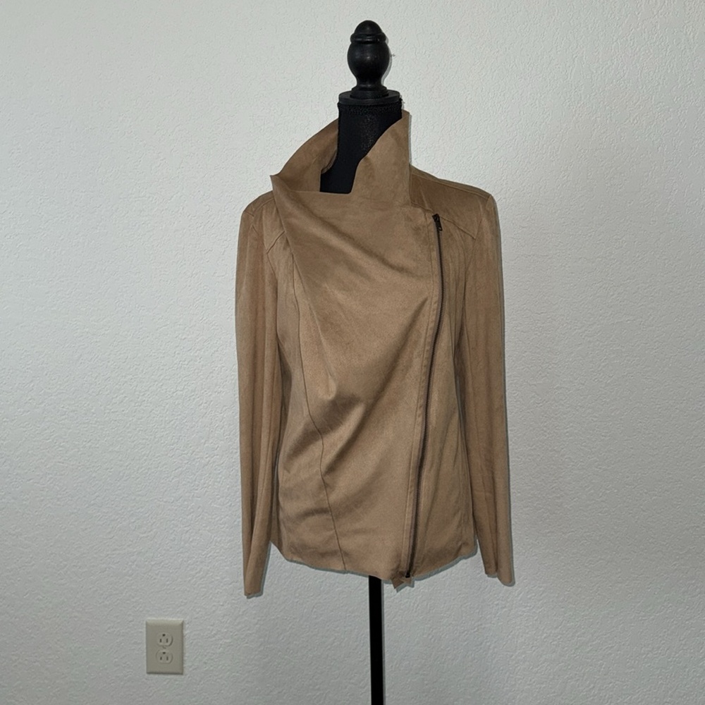 MOTE faux sued woman’s jacket, size large - Picture 2 of 5